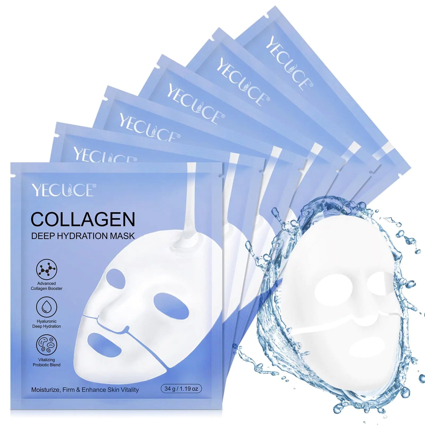 Bio-Collagen Deep Overnight Face Mask – 6pcs